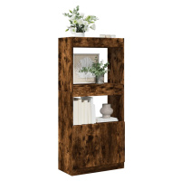 vidaXL Skříň highboard kouřový dub 63 x 33 x 140 cm kompozitní dřevo