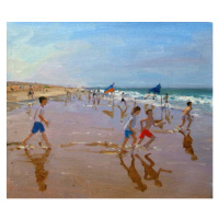 Obrazová reprodukce Flags and reflections, Montalivet, Andrew Macara, 40 × 35 cm