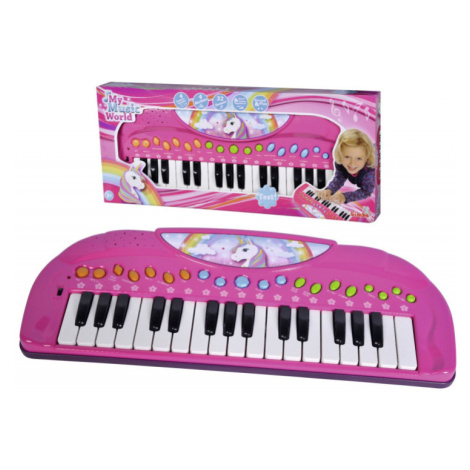 Simba Růžové piáno Unicorn, 32 kláves