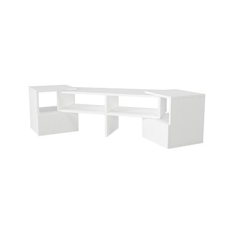 VerdeDesign TV stolek rovný/rohový Duos, bílý