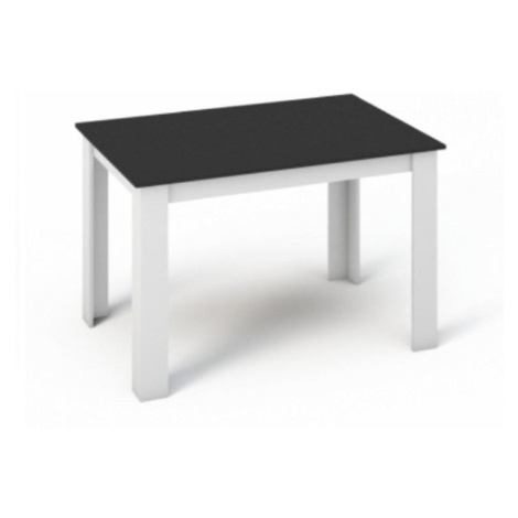 Jídelní stůl 120x80 KRAZ bílá / černá Tempo Kondela