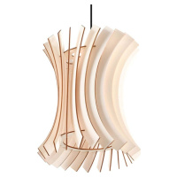 Závěsné svítidlo v přírodní barvě s dřevěným stínidlem ø 30 cm Menges – Nice Lamps