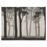FTNS 1266 AG Design vliesová fototapeta 4-dílná Mystic Forest - Mystický les, velikost 360  x 27