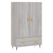 vidaXL Skříň highboard šedá sonoma 69,5 x 31 x 115 cm kompozitní dřevo