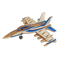 Woodcraft construction kit Woodcraft Dřevěné 3D puzzle Bojové letadlo F18