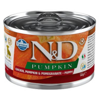 N&D Pumpkin Dog Puppy Chicken & Pomegranate Mini 140 g