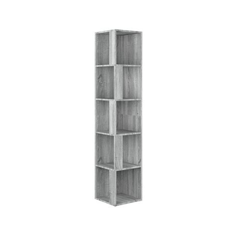Shumee Rohová skříňka - šedá sonoma, 33 × 33 × 164,5 cm, kompozitní dřevo