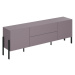 LUCERNE TV stolek 2D2S, plum