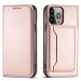 Magnet Card Case elegantní knížkové pouzdro s venkovní kapsou na Samsung Galaxy A23 5G Pink