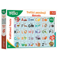 Puzzle vzdělávací - Treflíci poznávají abecedu