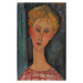 Obrazová reprodukce Blonde Woman with Curly Hair; La blonde aux boucles d'oreille, Modigliani, A