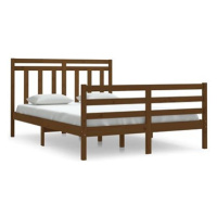 Rám postele medově hnědý masivní dřevo 140 × 200 cm, 3105318