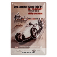 Plechová cedule Audi - AvD Oldtimer Grand Prinx, 20 × 30 cm