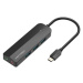 Vention 5-in-1 USB-C to 3x USB 3.0 / Micro-B / External Stereo Sound Adapter 0.15M Black ABS Typ