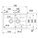 FRANKE Basis BFG 651-78 Fragranit Bílá-led - 114.0285.214