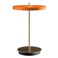 Oranžová LED stmívatelná stolní lampa s kovovým stínidlem (výška 31 cm) Asteria Move – UMAGE