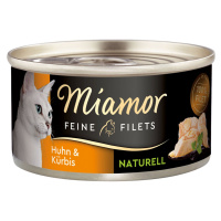 Miamor Feine Filets Naturelle, kuřecí maso a dýně, 80g plechovka 48x80g