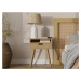 Benlemi Dřevěný noční stolek ve scandi stylu HYLLE přírodní Zvolte kvalitu dřeva: 2. Kombinace d