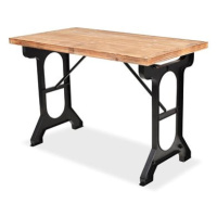 Jídelní stůl, masivní jedlové dřevo, 122x65x82 cm