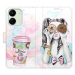 iSaprio flip pouzdro Donut Worry Girl pro Xiaomi Redmi 13C