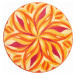 GRUND Mandala předložka TANČÍCÍ OBLOHA oranžová Rozměr: ø 80 cm