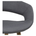 Dkton Designová pultová židle Natania tmavě šedá
