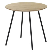 Přístavný stolek CANNETO dub/černá