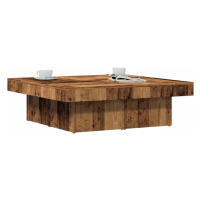 vidaXL Konferenční stolek old wood 90 x 90 x 28 cm kompozitní dřevo