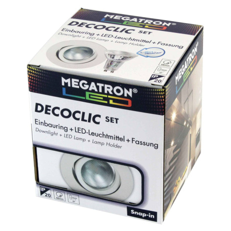 MEGATRON LED spot Decoclic Set GU10 4,5 W, bílá