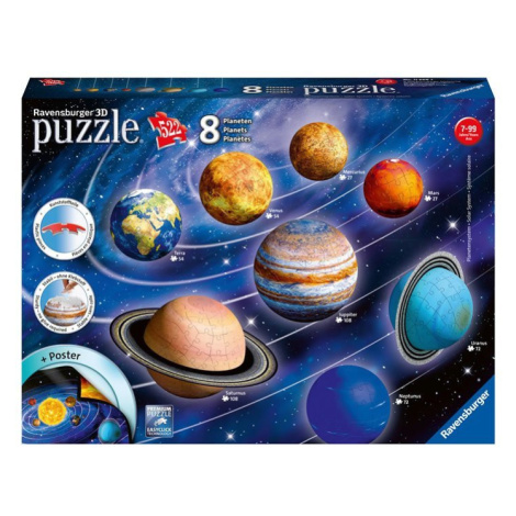 Puzzle 3D Planetární soustava 522 dílků RAVENSBURGER