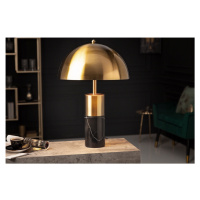 LuxD 25571 Designová stolní lampa Aamira 52 cm černo-zlatá