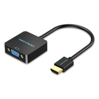 Vention HDMI to VGA Converter with Female Micro USB and Audio Port 0.15m Black