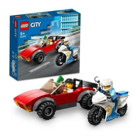 LEGO® City 60392 Honička auta s policejní motorkou