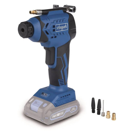 Aku kompresor Scheppach C-AC20-X / BEZ AKUMULÁTORU A NABÍJEČKY / 20 V / 7 bar / BAR/PSI / černá/