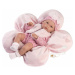 Llorens 63592 New born holčička realistická panenka miminko s celovinylovým tělem 35 cm