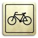 Accept Piktogram "bicykl" (80 × 80 mm) (zlatá tabulka - černý tisk)