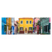 Fotografie Panoramic of the colorful houses of Burano, Venice, Matteo Colombo, 60 × 21.2 cm