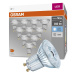 10PAK LED žárovka LED GU10  4.3W = 50W 350lm 4000K Neutrální 36° OSRAM