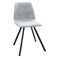 LuxD Designová židle Rotterdam Retro / světle šedá