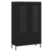 vidaXL Skříň highboard černá 69,5 x 31 x 115 cm kompozitní dřevo