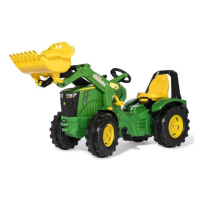 Rollytoys Šlapací traktor X-Trac John Deere Premium s předním nakladačem