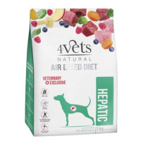 4vets AIR DRIED NATURAL VETERINARY EXCLUSIVE HEPATIC 1kg sušené krmivo pro psy s one