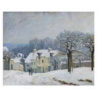 Obrazová reprodukce The Place du Chenil at Marly-le-Roi, Snow, 1876, Alfred Sisley, 40 × 30 cm