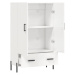 vidaXL Skříň highboard lesklá bílá 69,5 x 31 x 115 cm kompozitní dřevo