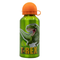 STOR - Hliníková láhev na pití DINOSAUR T-REX, 400ml, 26234