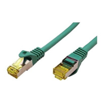 OEM S/FTP patchkabel Cat 7, s konektory RJ45, LSOH, 2m, zelený