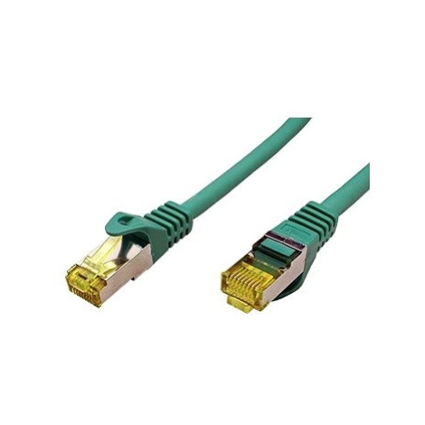 OEM S/FTP patchkabel Cat 7, s konektory RJ45, LSOH, 2m, zelený