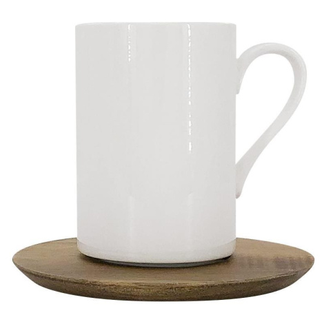 by inspire Hrnek Pipe, 400ml s dřevěným podšálkem