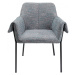 KARE Design Jídelní židle s područkami Armrest Bess Grey Flitter