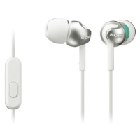 Sluchátka do uší Sony MDR-EX110AP, bílá
